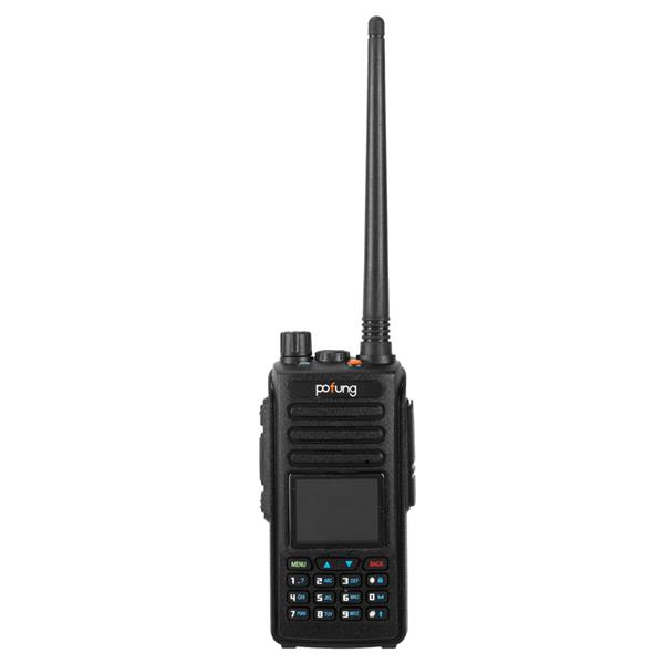 pofung DMR-1702 5W 2200mAh Color Sscreen UV Dual Segment with GPS Split Charger and Detachable Antenna Adult Digital Walkie-Talkie