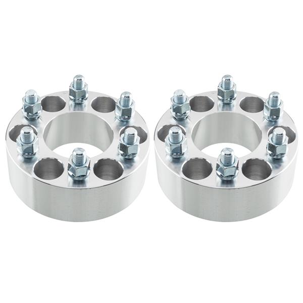 2pcs Professional Hub Centric Wheel Adapters for Dodge Viper 2001-2010/Dakota 2000-2004/Durango 2001-2003 Silver