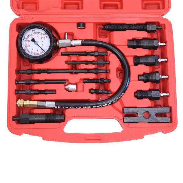 Diesel Engine Compression Tester Test Set Kit For Auto Tractor Semi W/ Case US