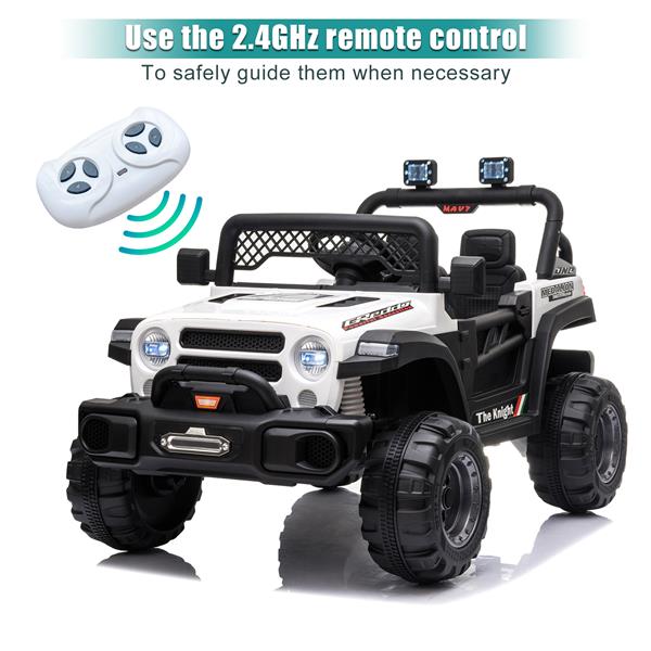 BBH-016 Dual Drive 12V 4.5A.h with 2.4G Remote Control off-road Vehicle White