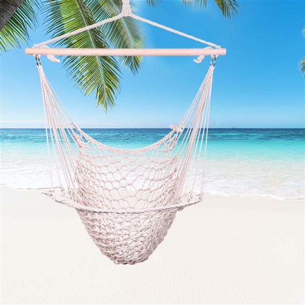 2pcs  Hanging Rope Air/Sky Chair Swing beige 