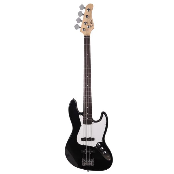 [Do Not Sell on Amazon]Glarry GJazz Bass with Electirc Bass Amplifier Power Wire Tools Black