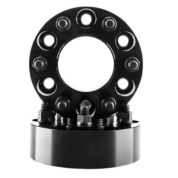 Complete For Ford F-150 Black 2" Hub Centric Wheel Spacers 6x135 12 Spline Lug Nuts