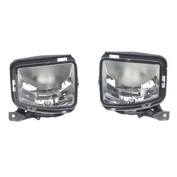 Pair For 13-18 Dodge RAM 1500 Smoke Fog Light Front Bumper Lamps Switch Wiring