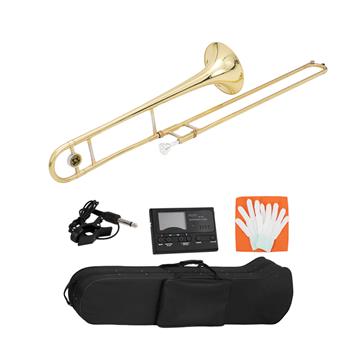 [Do Not Sell on Amazon]Eb Alto Trombone Brass Body with 12C Mouthpiece Golden