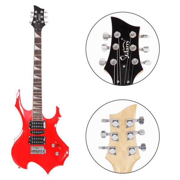 [Do Not Sell on Amazon]Glarry 3R 3L Electric Guitar Turning Pegs Tuners Keys Machine Heads Chrome