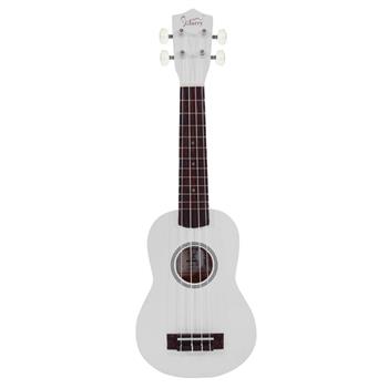 [Do Not Sell on Amazon]Glarry UK102 23\\" Pure Color Rosewood Fingerboard Basswood Concert Ukulele with Bag Strings Picks White