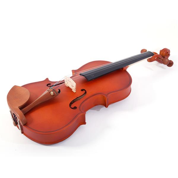 [Do Not Sell on Amazon]Glarry GV101 4/4 Acoustic Matt Violin Case Bow Rosin Strings Shoulder Rest Tuner Natural