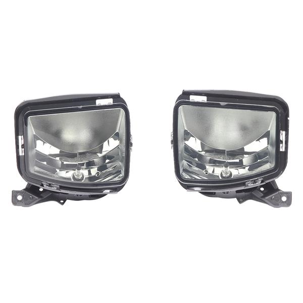 Pair For 13-18 Dodge RAM 1500 Smoke Fog Light Front Bumper Lamps Switch Wiring