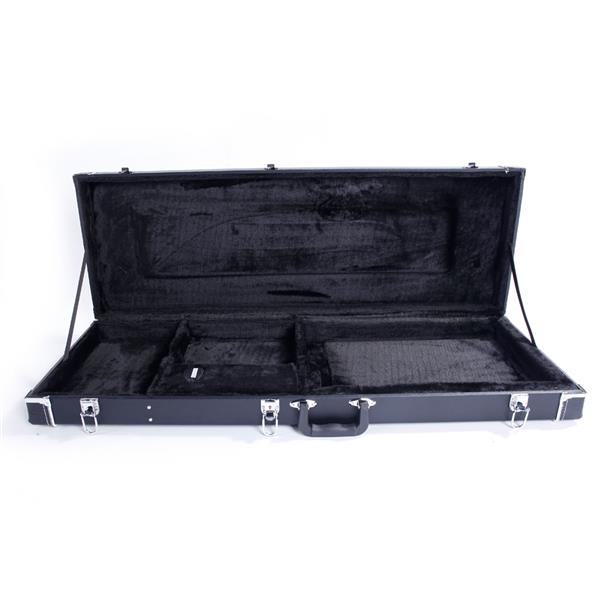 [Do Not Sell on Amazon]Glarry High Grade Electric Guitar Square Hard Case for GST GTL 170 SG and Burning fire Style Flat Black