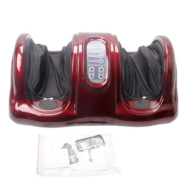 Intelligent 5-Mode Human Simulation Solid Massage Foot Malaxation Massager Red