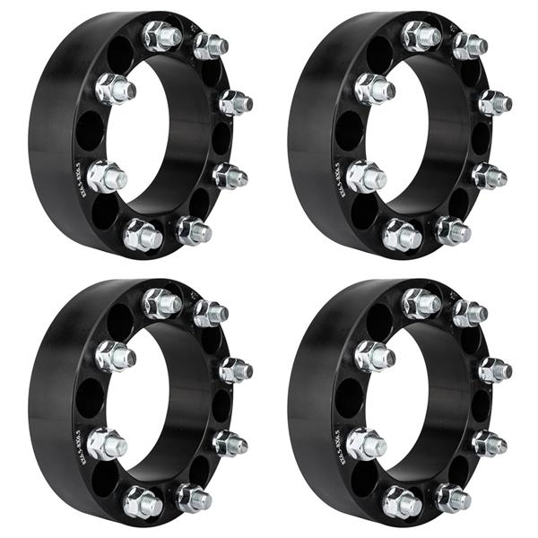 2pcs 2" 8 Lug Wheel Spacers 8x6.5 For Dodge Ram 2500 3500 Ford F-250 9/16" Studs