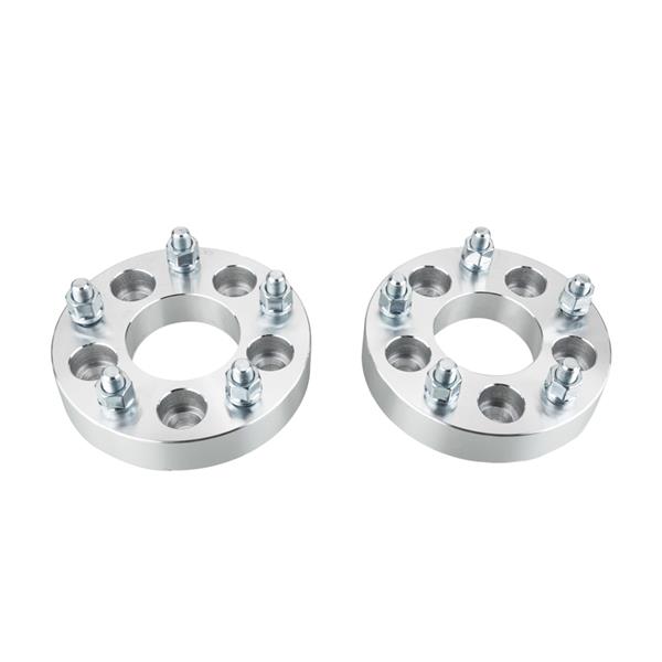 2pcs Professional Hub Centric Wheel Adapters for Jeep 1980-1999 Ford 1967-2011 Mazda 1992-2007 Mercury 1997-2007 Lincoln 1982-2001 Silver