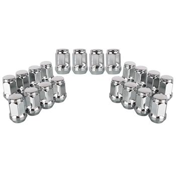 20 Bulge Acorn Lug Nuts 1/2\\"-20 Chrome For 03-08 Ford Crown Victoria