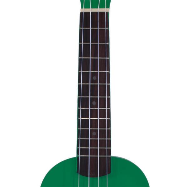 [Do Not Sell on Amazon]Glarry UK101 21" Pure Color Rosewood Fingerboard Basswood Soprano Ukulele with Bag Green