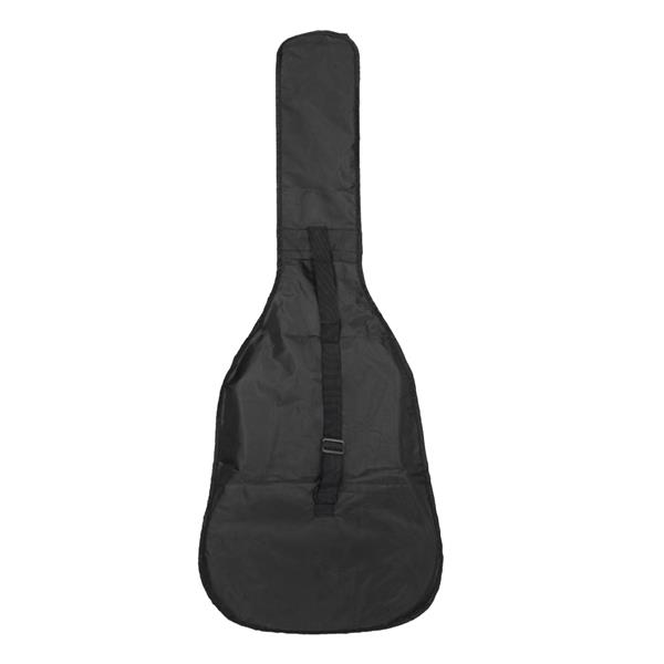 [Do Not Sell on Amazon] Gt509 41 Inch Spruce Panel Matte Edging EQ Folk Guitar Bag Shield Wrench Tuner Capo Shoulder Strap String Paddles Black