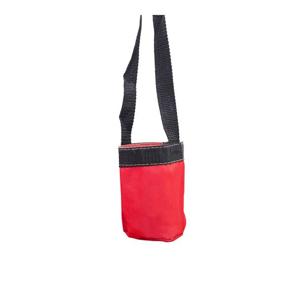 Oxford Cloth Hardwood With Cup Holder Wooden Stick Perforated 100kg Seaside Courtyard Oxford Cloth Hanging Chair   Red
