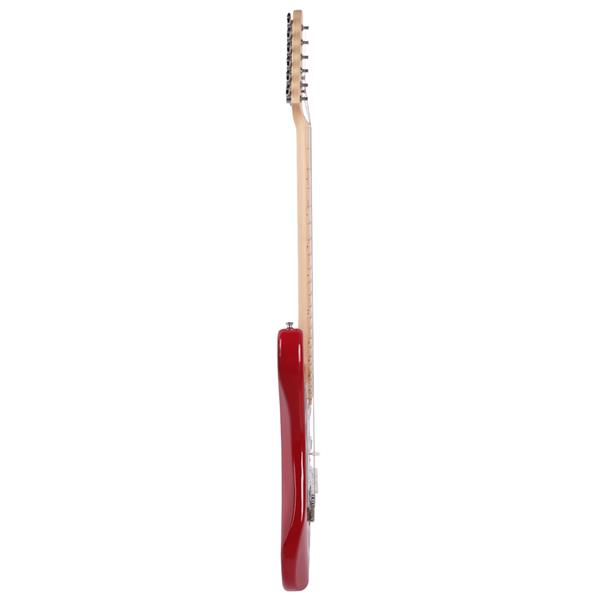 [Do Not Sell on Amazon] GST Maple Fingerboard Electric Guitar Bag Shoulder Strap Pick Whammy Bar Cord Wrench Tool Red