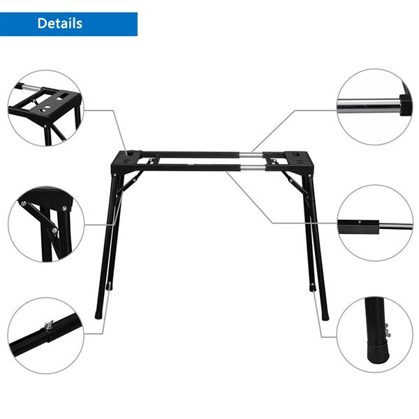 [Do Not Sell on Amazon]Glarry Foldable Retractable Portable Electronic Keyboard Stand