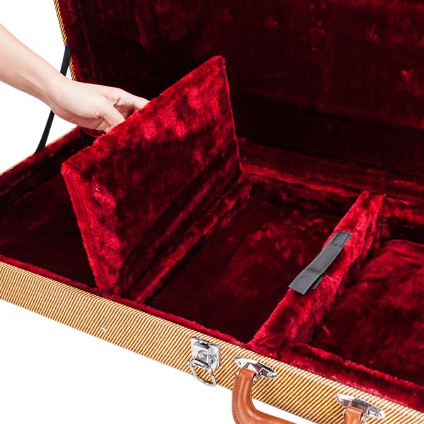 [Do Not Sell on Amazon]Glarry High Grade Electric Guitar Square Hard Case for GST GTL 170 SG and Burning fire Flat Yellow