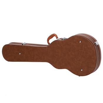 [Do Not Sell on Amazon]Glarry Hard-Shell Electric Guitar Case Bulge Surface Brown