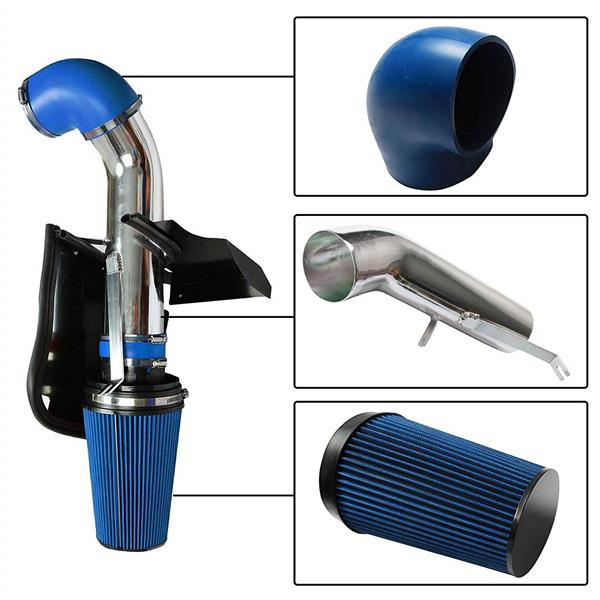 BX-CAIK-02 Cold Air Intake System for GMC/Chevy 4.8L/5.3L/6.0L V8 Blue