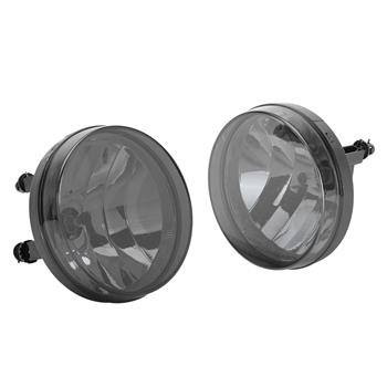Smoked Bumper Fog Lights Left & Right for 2007-2013 GMC Sierra with Bulbs