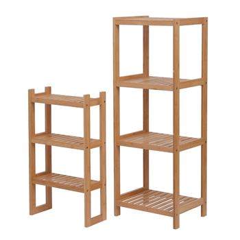 100% Bamboo Bathroom Rack, Multi-Functional And Removable 7-Layer Shelf, Multi - Function 72 * 43.5 * 160.7cm-Natural