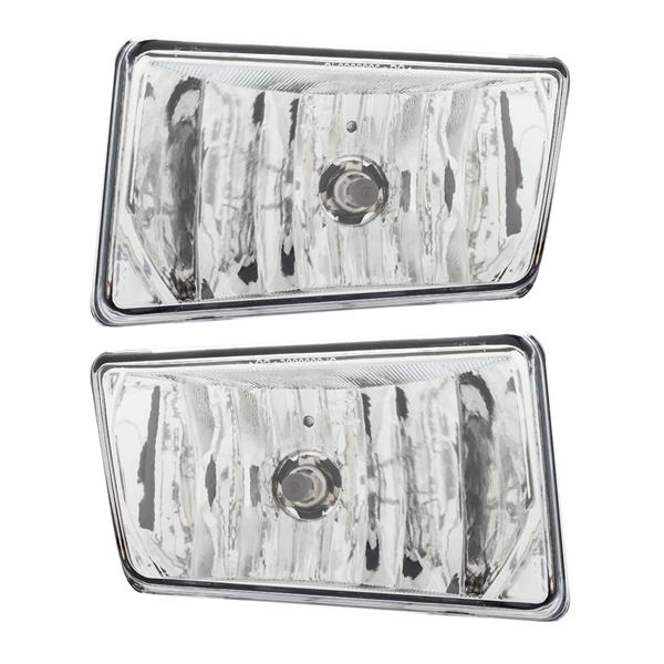 Clear Bumper Fog Light Lamps Pair for 07-13 Chevy Silverado 1500 2500 HD Tahoe