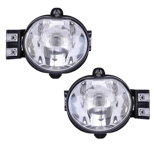 Glass Bumper Fog Lights Driving Lamps for 2002-2008 Dodge Ram 1500 03-09 2500 3500