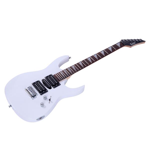 [Do Not Sell on Amazon] 170 Model With 20W Electric Guitar Pickup Hsh Pickup Guitar   Stereo   Bag   Harness   Picks   Rocker   Connector     Wrench Tool White