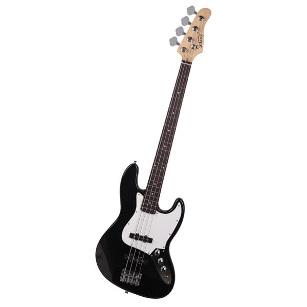 [Do Not Sell on Amazon]Glarry GJazz Bass with Electirc Bass Amplifier Power Wire Tools Black