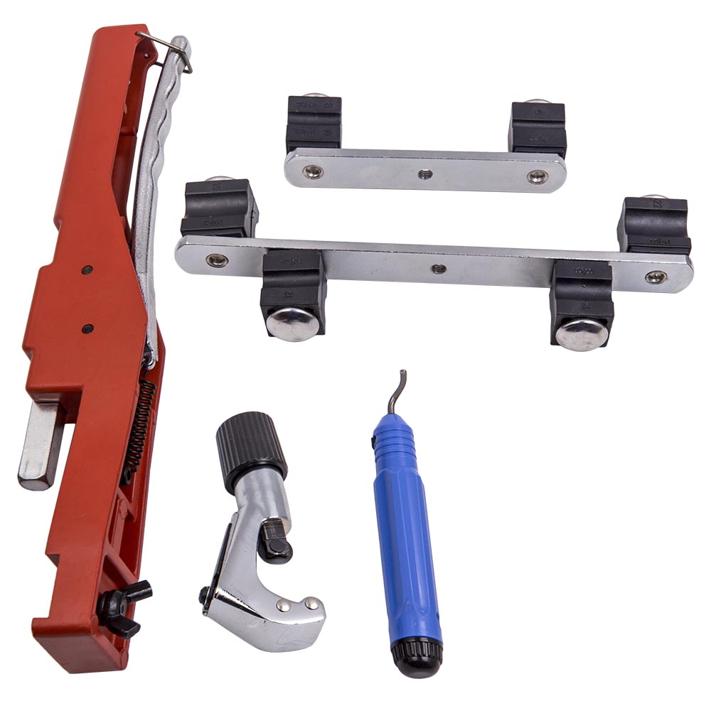 Pipe Bender HVAC Refrigeration Ratchet Tube Bending Heads Cutter Tool Kit view 5
