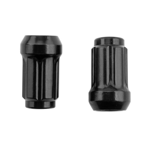 24pcs Spline Lug Nuts 12x1.5 for Toyota Tacoma Tundra FJ Cruiser & More Black