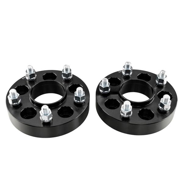 2pcs Professional Hub Centric Wheel Adapters for Jeep Cherokee/Grand Cherokee/Wrangler/Liberty/Comanche Black