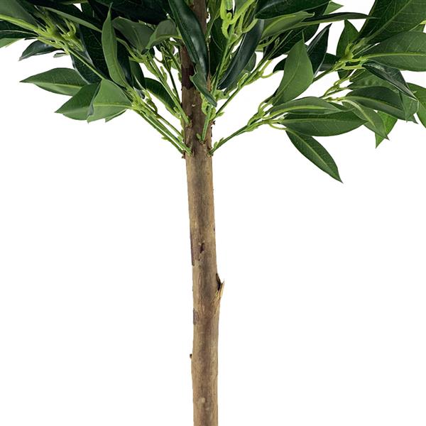 4ft Laurel Tree Solid Wood Fabric Silk Flower Green Indoor and Outdoor General Simulation Tree