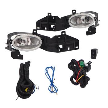 For 2008-2010 Honda Accord Driving Clear Lens Fog Lights w/Switch&Bulbs&Wiring
