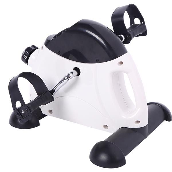 W002E Portable Home Use Hands and Feet Trainer Mini Exercise Bike White & Black