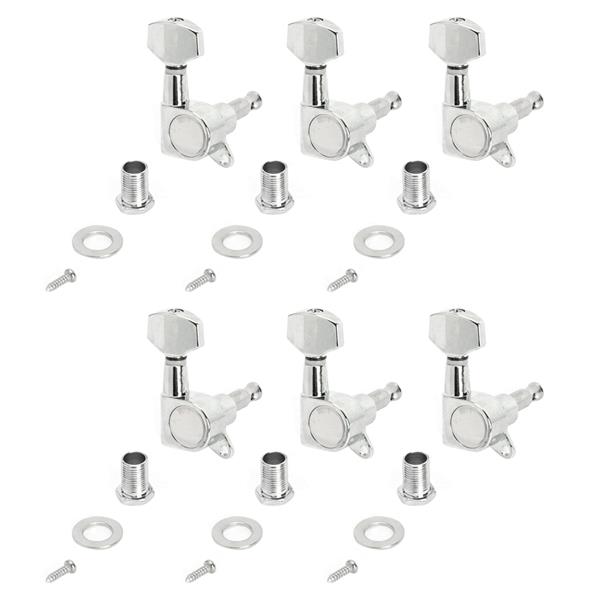 [Do Not Sell on Amazon]Glarry 6R Electric Guitar Turning Pegs Tuners Keys Machine Heads Chrome