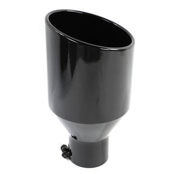 Black Powder Coated Stainless Steel Exhaust Tip 