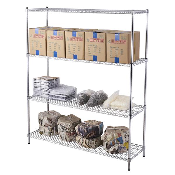 4-Tier Heavy Duty Adjustable Wire Shelving