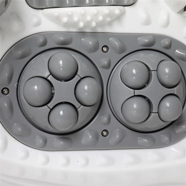 Foot Spa Foot Bath Massager with Touch Screen Digital Display Frequency Conversion 300/400/500W, Automatic Roller, Stress Relief for Tired Feet 110V Gray