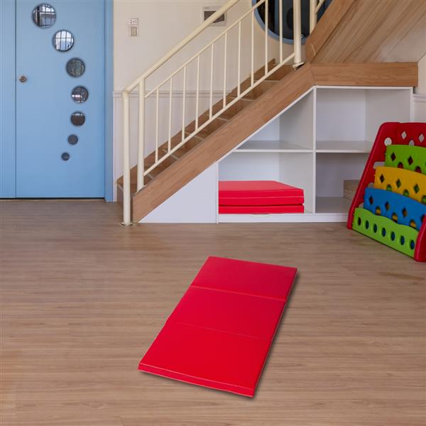 Beautiful And Stylish Portable Foldable Gymnastic Mat Red