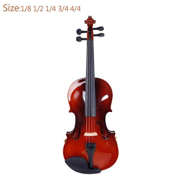 [Do Not Sell on Amazon]Glarry GV100 4/4 Acoustic Violin Case Bow Rosin Strings Tuner Shoulder Rest  Natural
