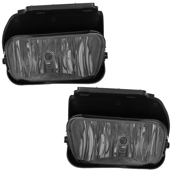 Smoked Fog Lights Lamps for 2003-2006 Silverado 1500 2500 3500 with Bulbs & Bracket