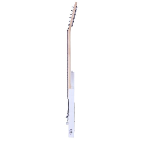 [Do Not Sell on Amazon]Glarry 170 Model With 20W Electric Guitar Pickup Hsh Pickup Guitar   Stereo   Bag   Harness   Picks   Rocker   Connector     Wrench Tool White