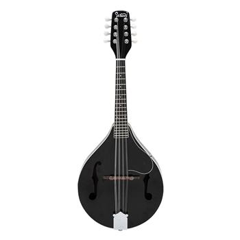 [Do Not Sell on Amazon]Glarry A Style 8-String Acoustic Mandolin Flatback Acoustic Mandolin with Pick Guard Black