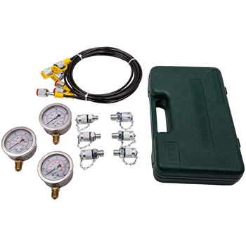 Hydraulic Pressure Testing Gauge Diagnostic Couplings Kit For Excavator