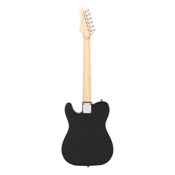 [Do Not Sell on Amazon]Glarry GTL Maple Fingerboard Electric Guitar Bag Strap Plectrum Connecting Wire Spanner Tool Black