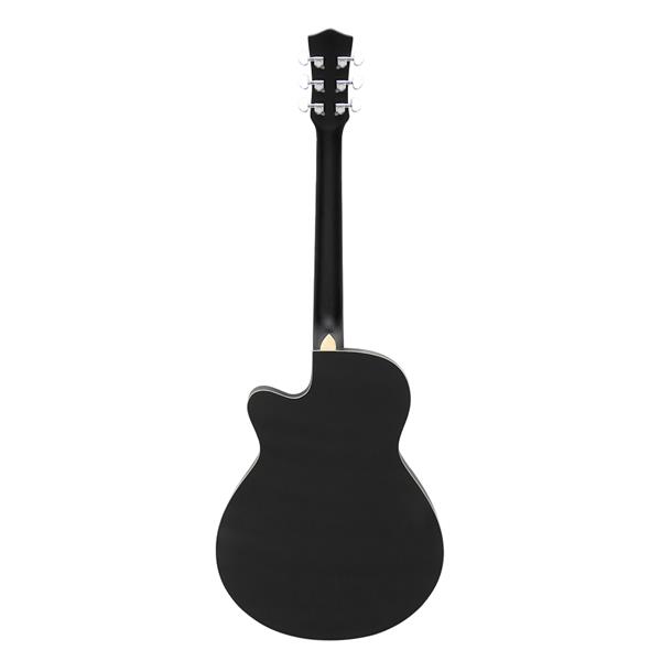 [Do Not Sell on Amazon]Glarry GT501 40 inch Spruce Front Cutaway Folk Guitar with Bag & Board & Wrench Tool Black